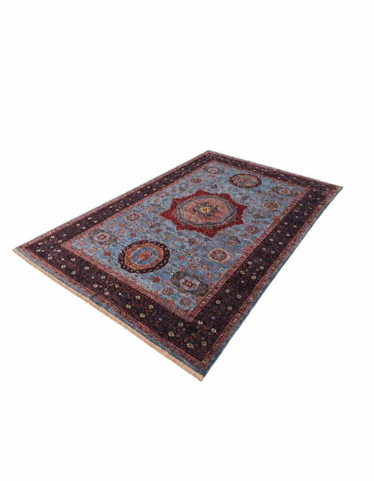 Detail image of 6' x 9' 3 Hand Knotted Mamluk Ziegler Rug
