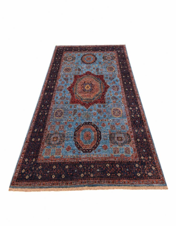 Detail image of 6' x 9' 3 Hand Knotted Mamluk Ziegler Rug