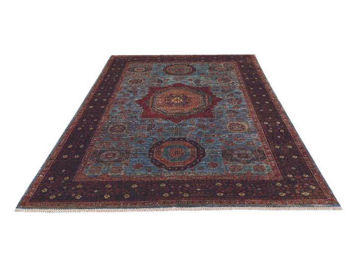 6' x 9' 3 Hand Knotted Mamluk Ziegler Rug