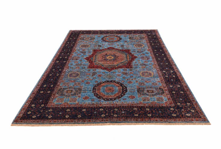 Detail image of 6' x 9' 3 Hand Knotted Mamluk Ziegler Rug