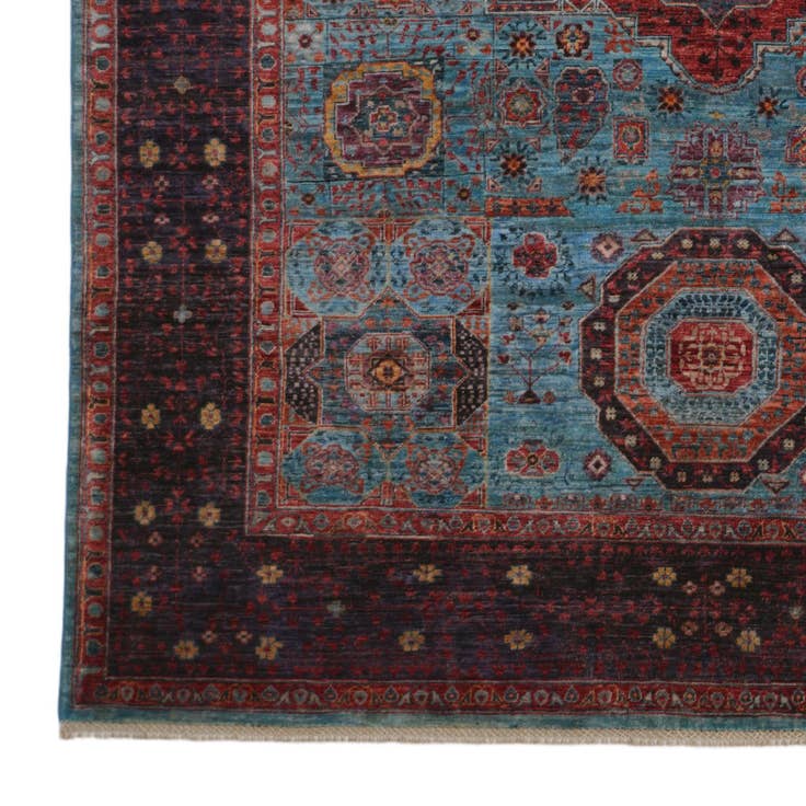 Detail image of 6' x 9' 3 Hand Knotted Mamluk Ziegler Rug