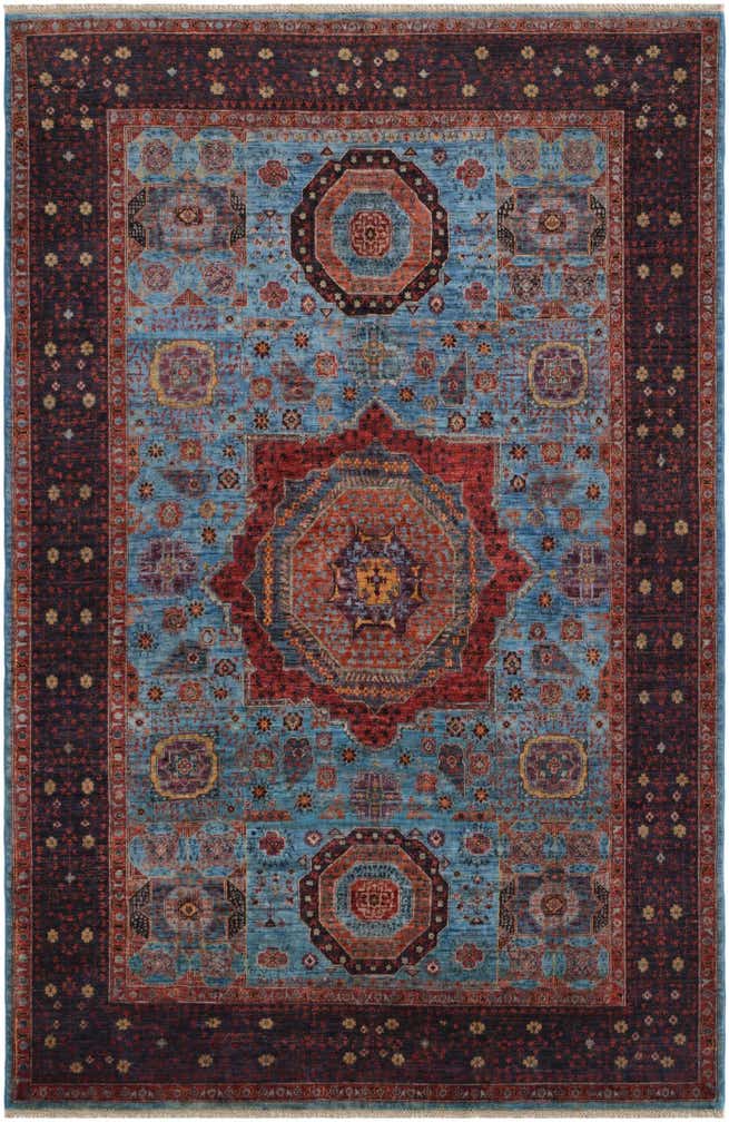 6' x 9' 3 Hand Knotted Mamluk Ziegler Rug