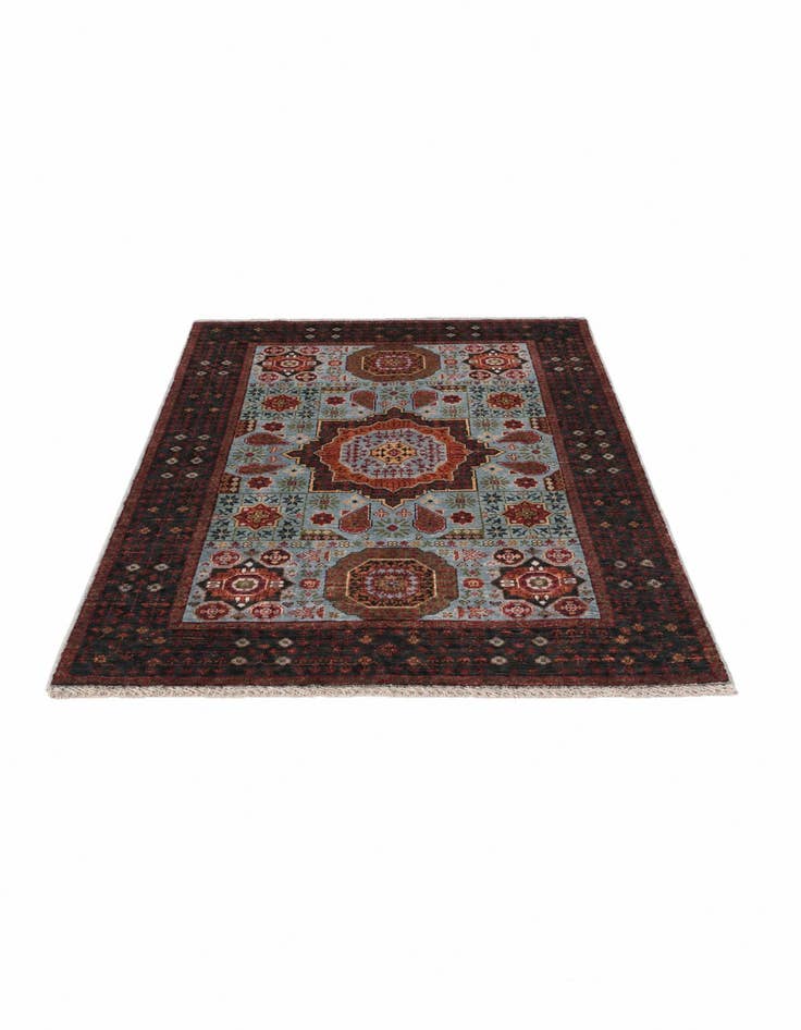 Detail image of 3' 4 x 5' Hand Knotted Mamluk Ziegler Rug