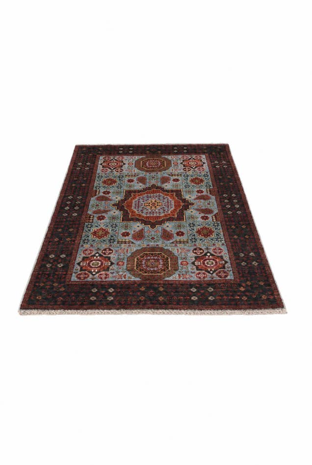 Detail image of 3' 4 x 5' Hand Knotted Mamluk Ziegler Rug
