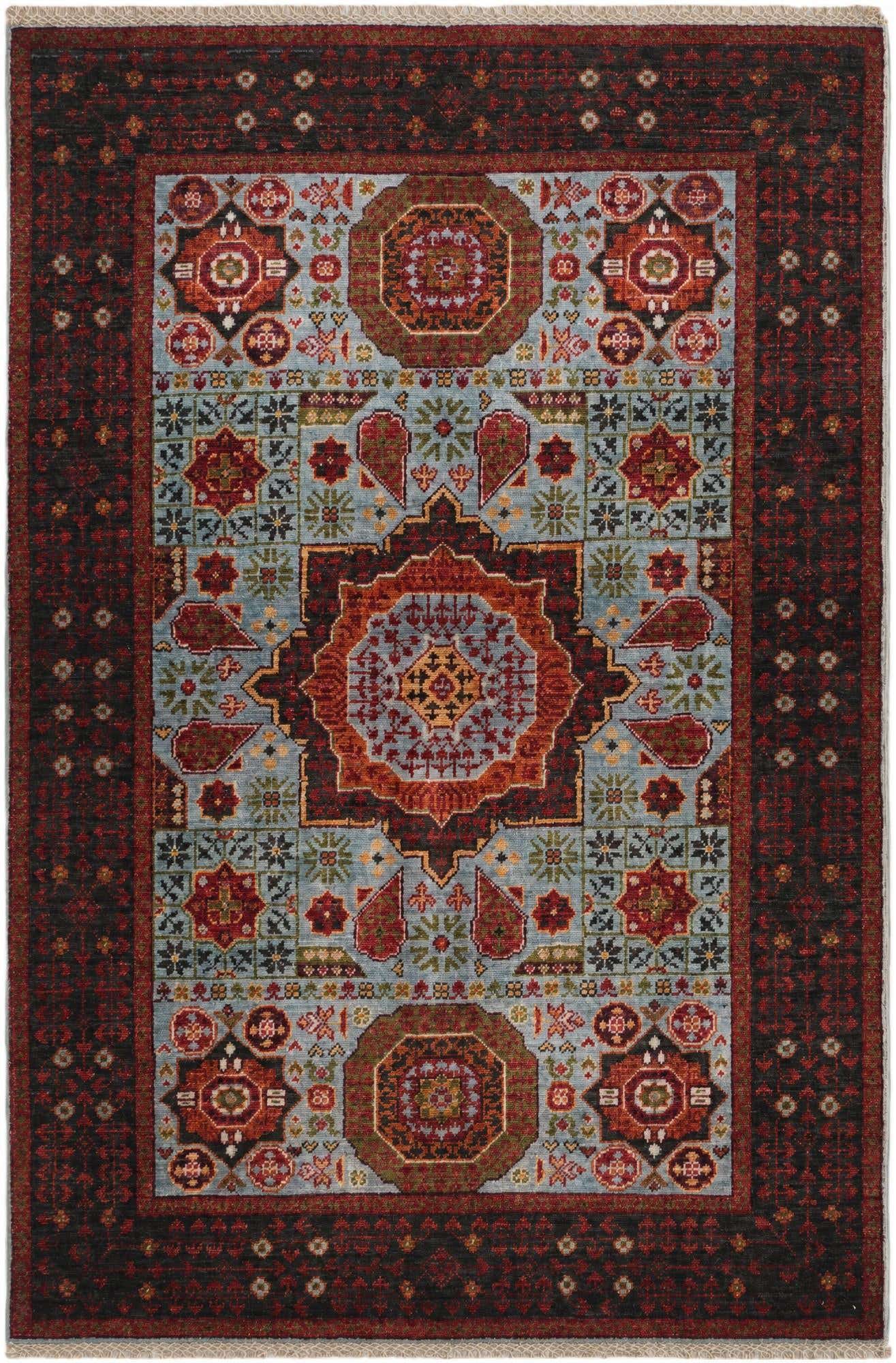 3' 4 x 5' Hand Knotted Mamluk Ziegler Rug