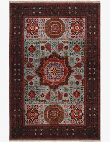 3' 4 x 5' Hand Knotted Mamluk Ziegler Rug