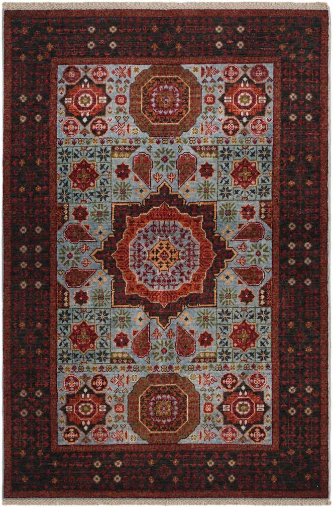 3' 4 x 5' Hand Knotted Mamluk Ziegler Rug