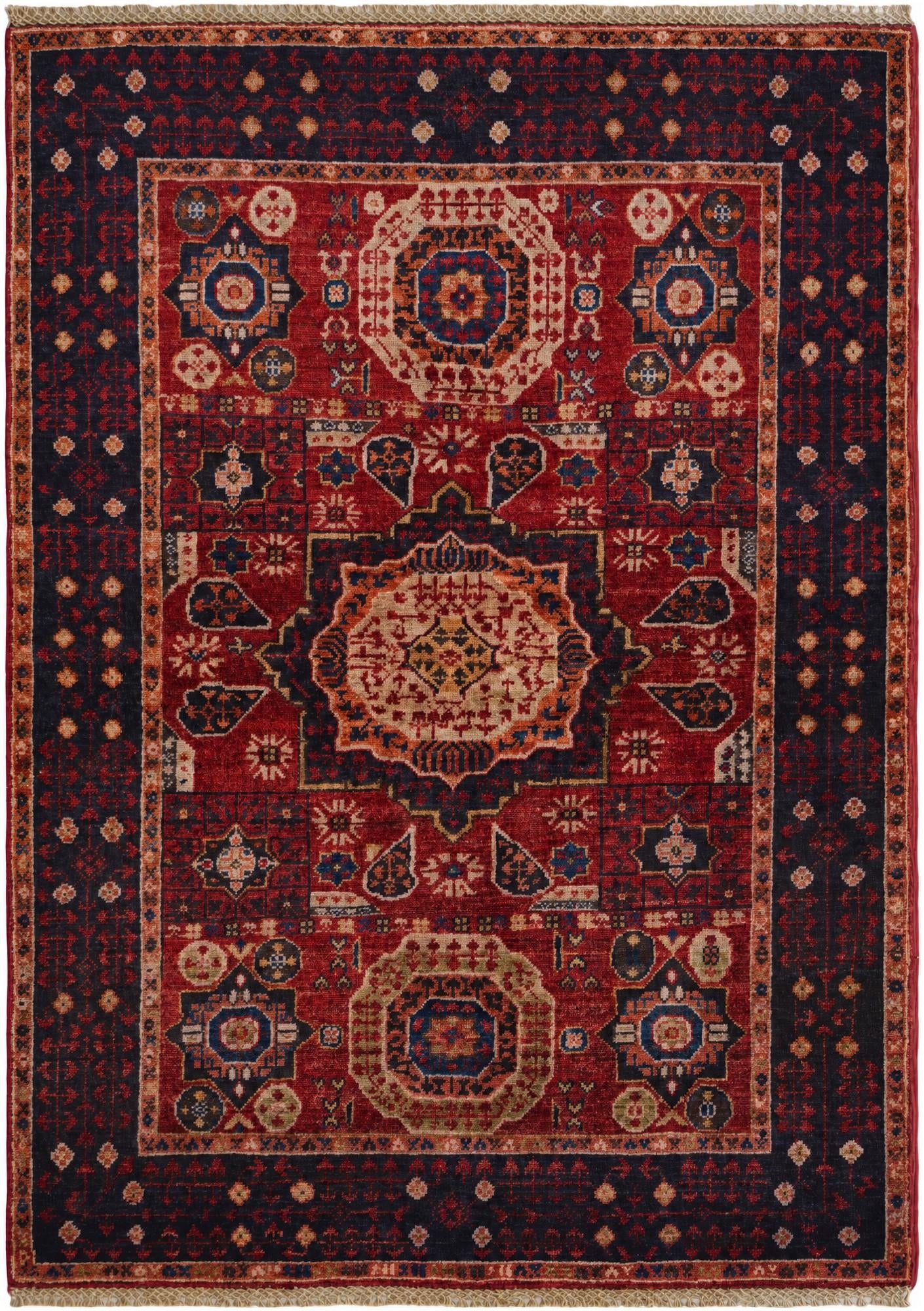 3' 7 x 4' 11 Hand Knotted Mamluk Ziegler Rug