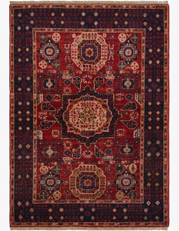 3' 7 x 4' 11 Hand Knotted Mamluk Ziegler Rug