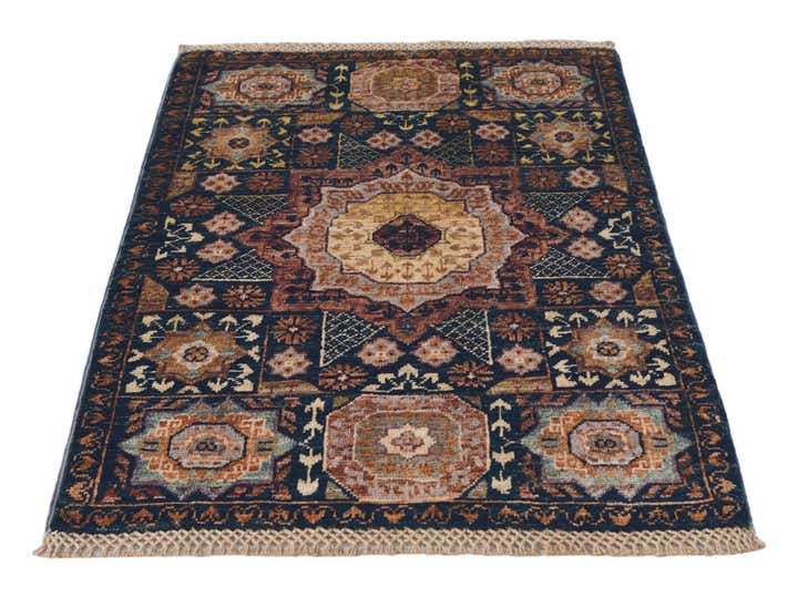 2' x 2' 11 Hand Knotted Mamluk Ziegler Rug
