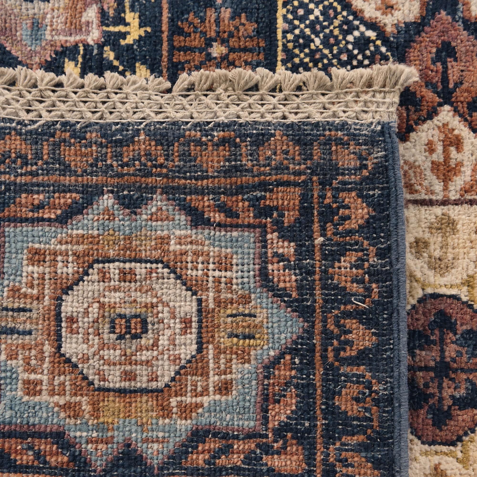 60cm x 90cm Hand Knotted Mamluk Ziegler Rug