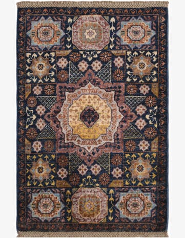 2' x 2' 11 Hand Knotted Mamluk Ziegler Rug