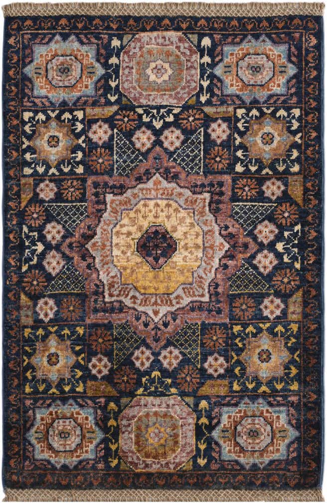 2' x 2' 11 Hand Knotted Mamluk Ziegler Rug