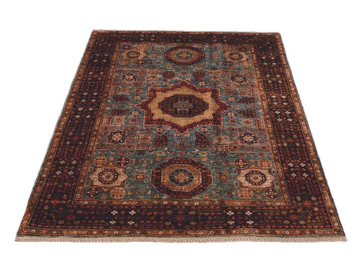 4' 2 x 6' 3 Hand Knotted Mamluk Ziegler Rug