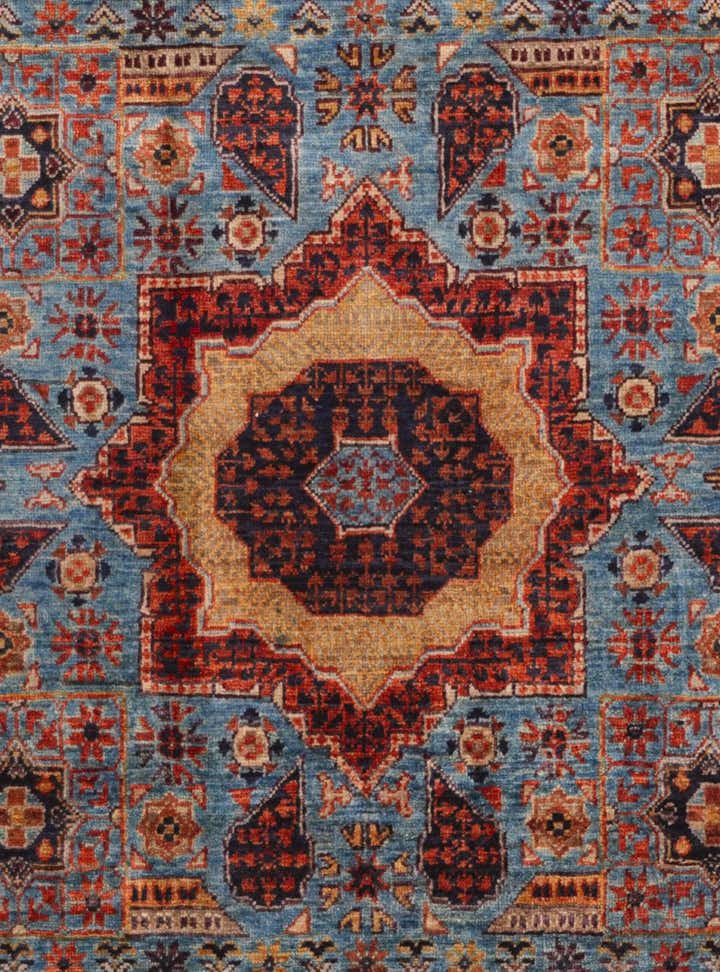 4' 2 x 6' 3 Hand Knotted Mamluk Ziegler Rug