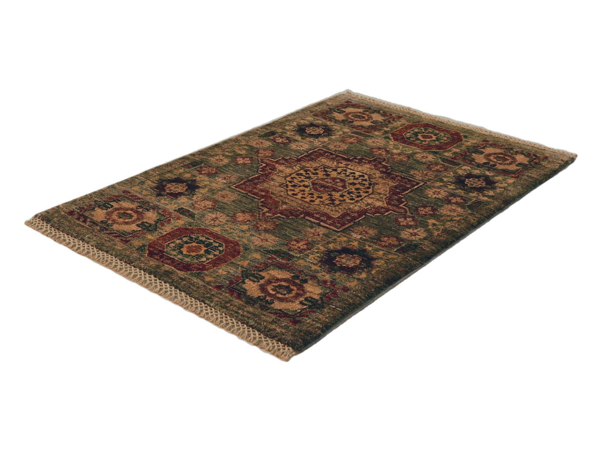 2' x 3' Hand Knotted Mamluk Ziegler Rug