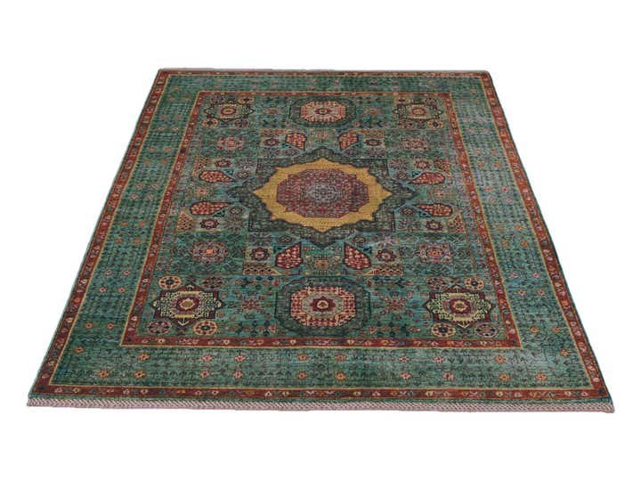 4' 11 x 6' 7 Hand Knotted Mamluk Ziegler Rug