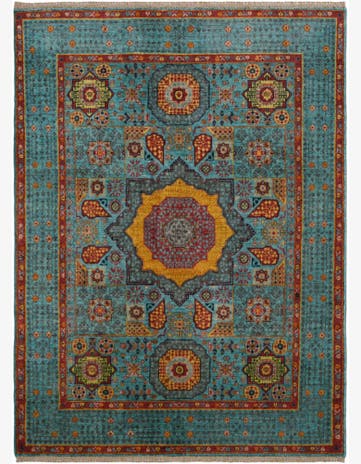 4' 11 x 6' 7 Hand Knotted Mamluk Ziegler Rug