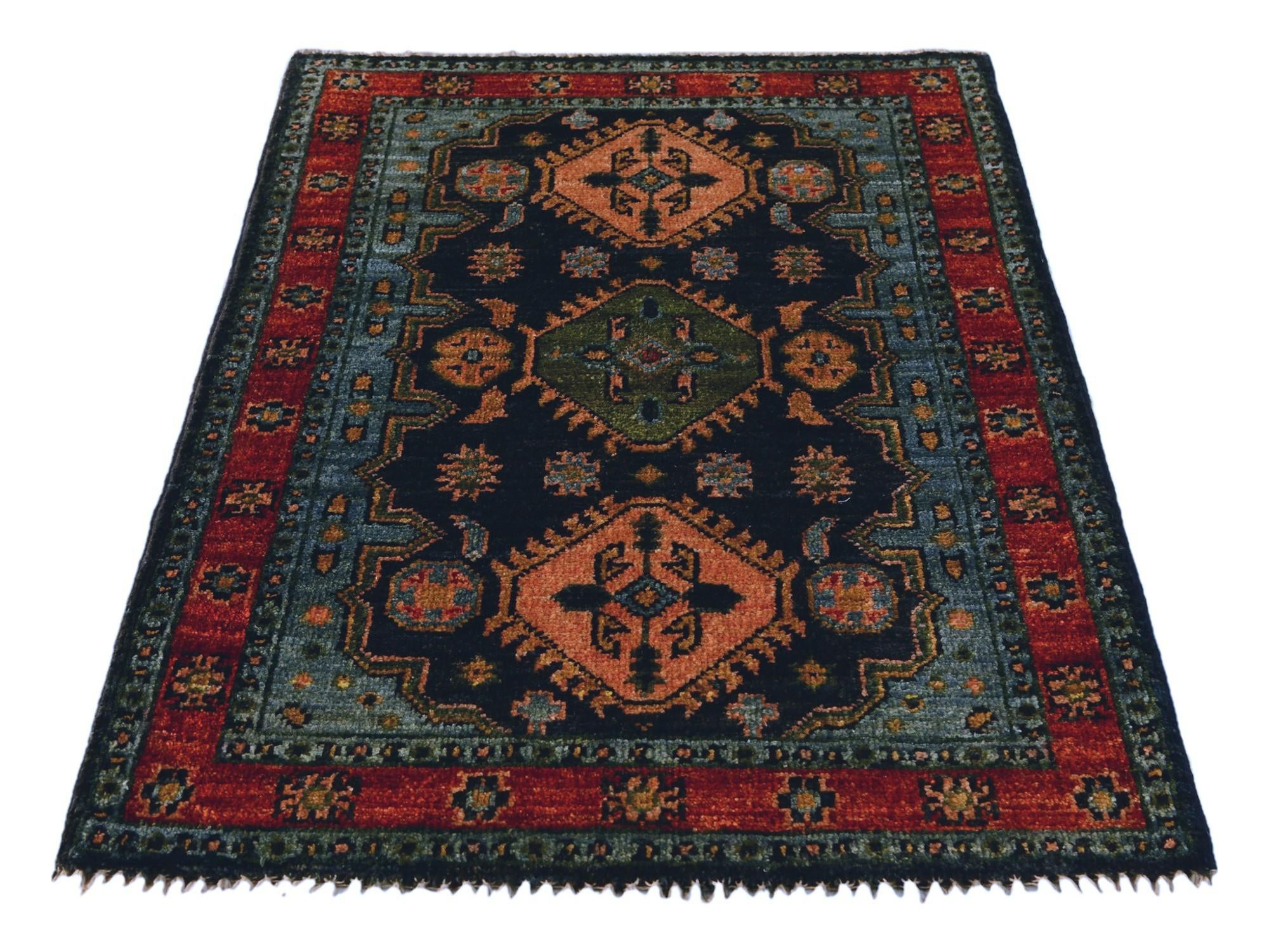 2' x 3' Hand Knotted Modern Ziegler Rug