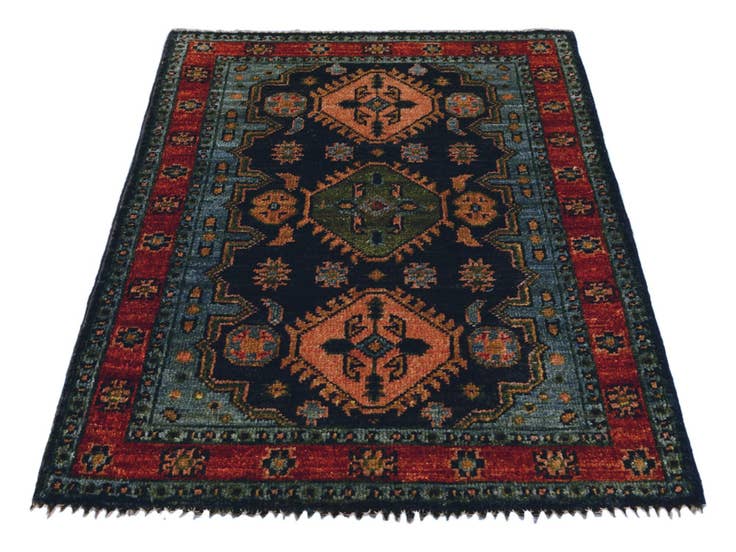 Detail image of 2' x 3' Hand Knotted Modern Ziegler Rug
