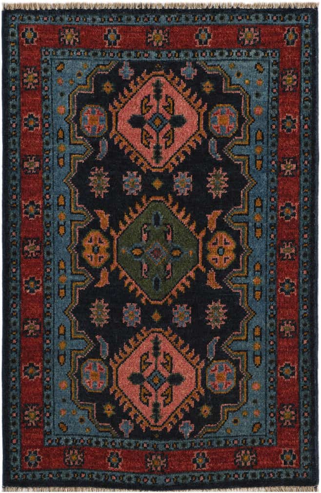2' x 3' Hand Knotted Modern Ziegler Rug