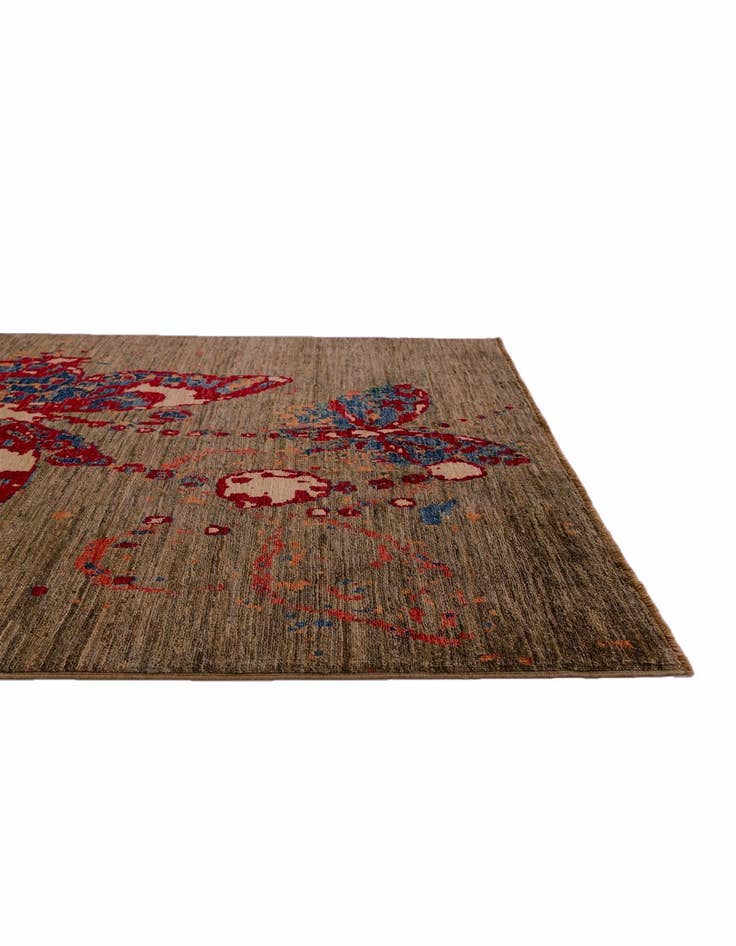 Detail image of 4' x 5' 10 Hand Knotted Modern Ziegler Rug