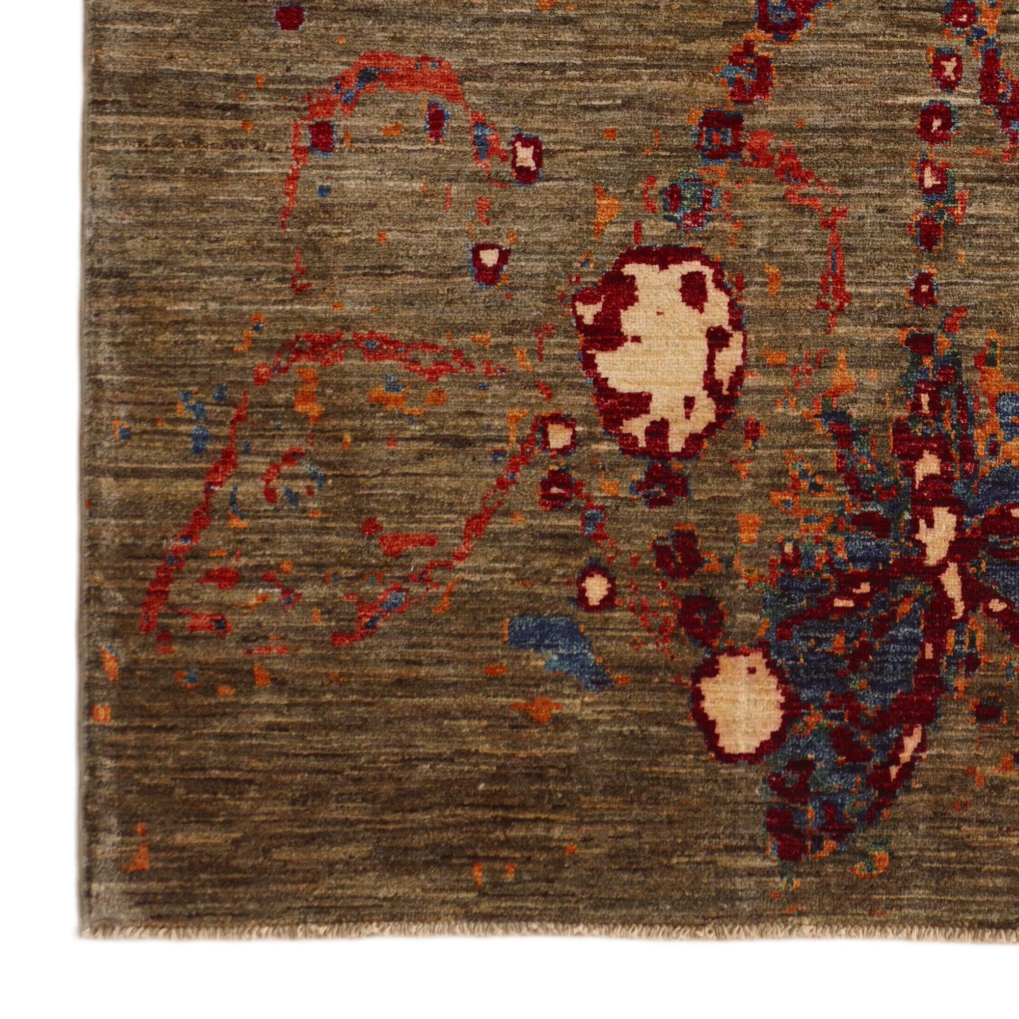 4' x 5' 10 Hand Knotted Modern Ziegler Rug