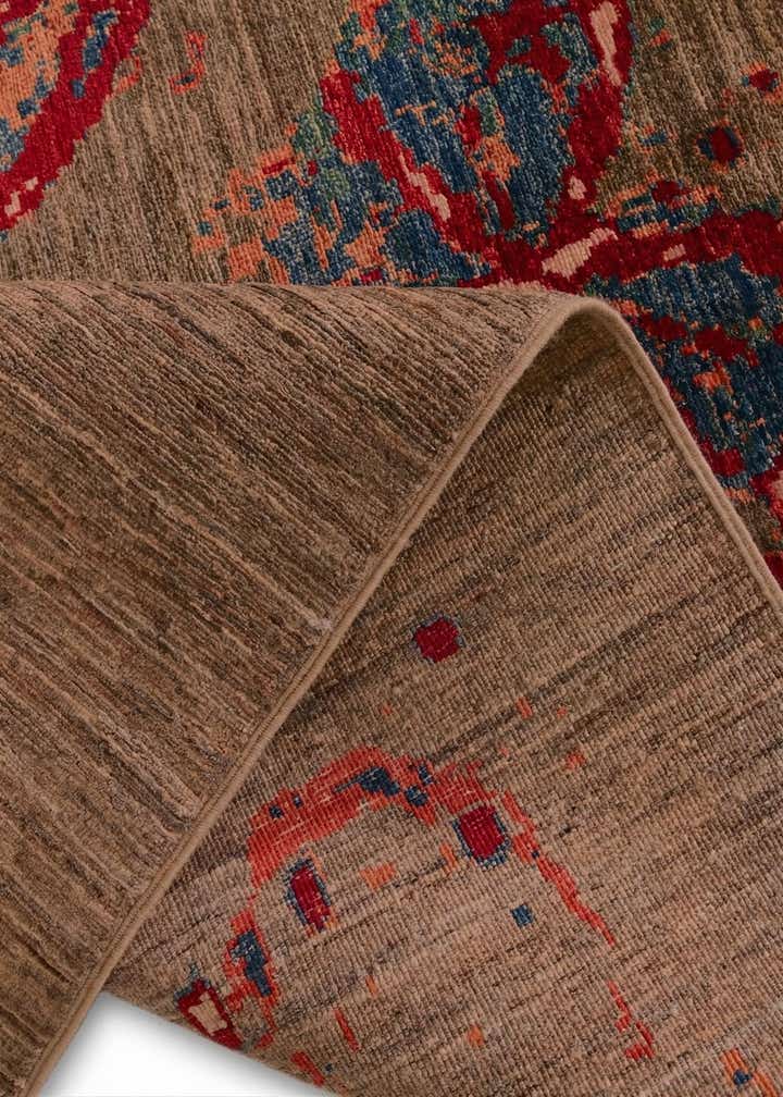 4' x 5' 10 Hand Knotted Modern Ziegler Rug