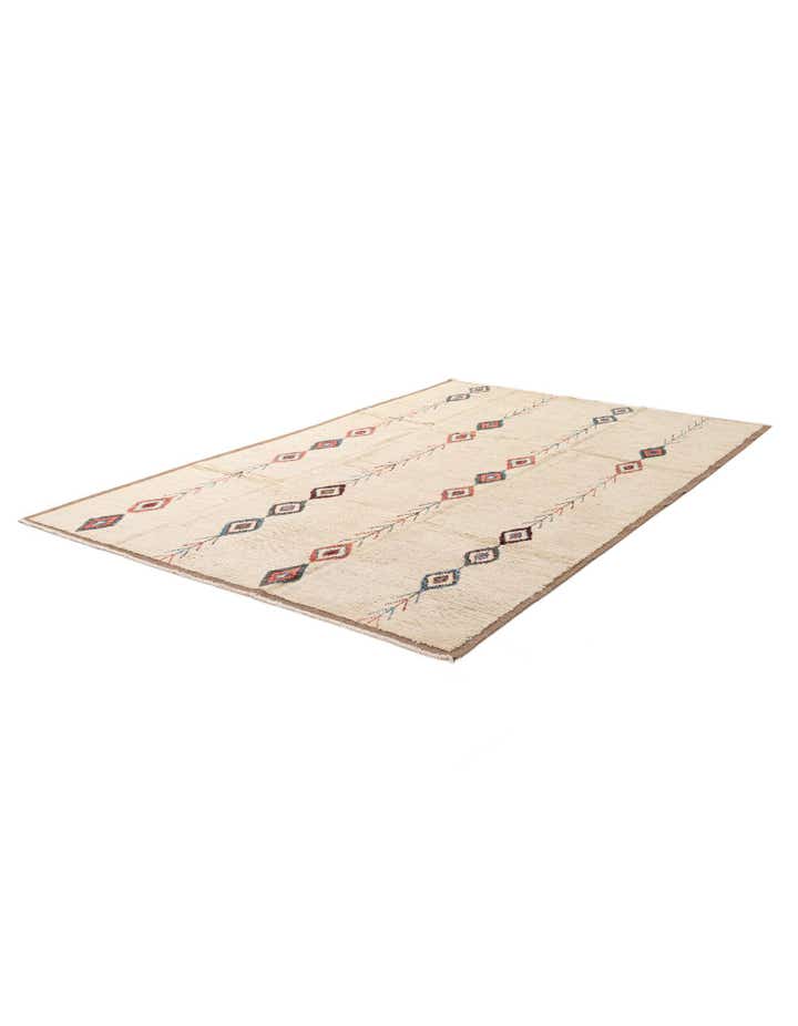 6' 6 x 10' 1 Hand Knotted Moroccan Wool Rug