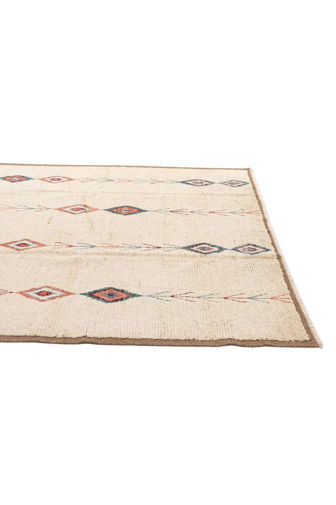 6' 6 x 10' 1 Hand Knotted Moroccan Wool Rug