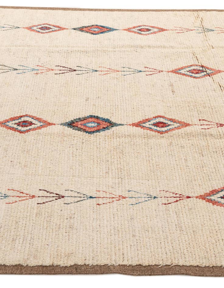 Detail image of 6' 6 x 10' 1  Hand Knotted Moroccan Wool Rug