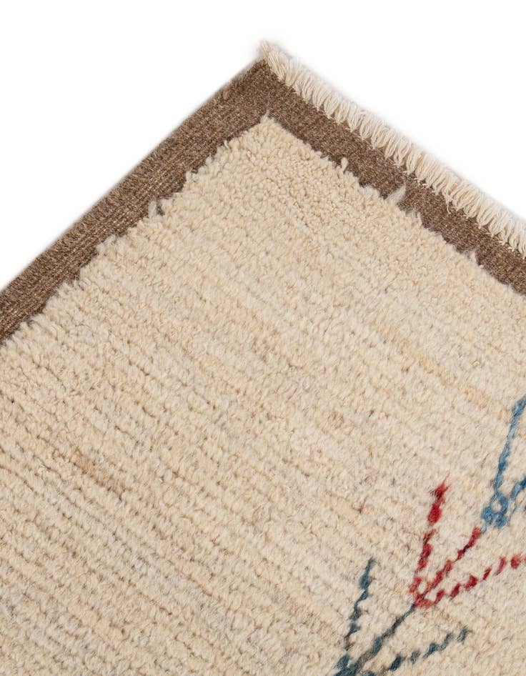 Detail image of 6' 6 x 10' 1  Hand Knotted Moroccan Wool Rug