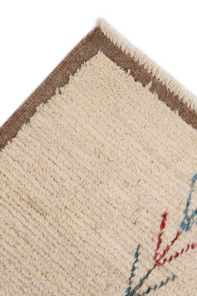 6' 6 x 10' 1 Hand Knotted Moroccan Wool Rug