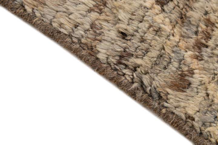 7' x 9' 6 Hand Knotted Moroccan Wool Rug