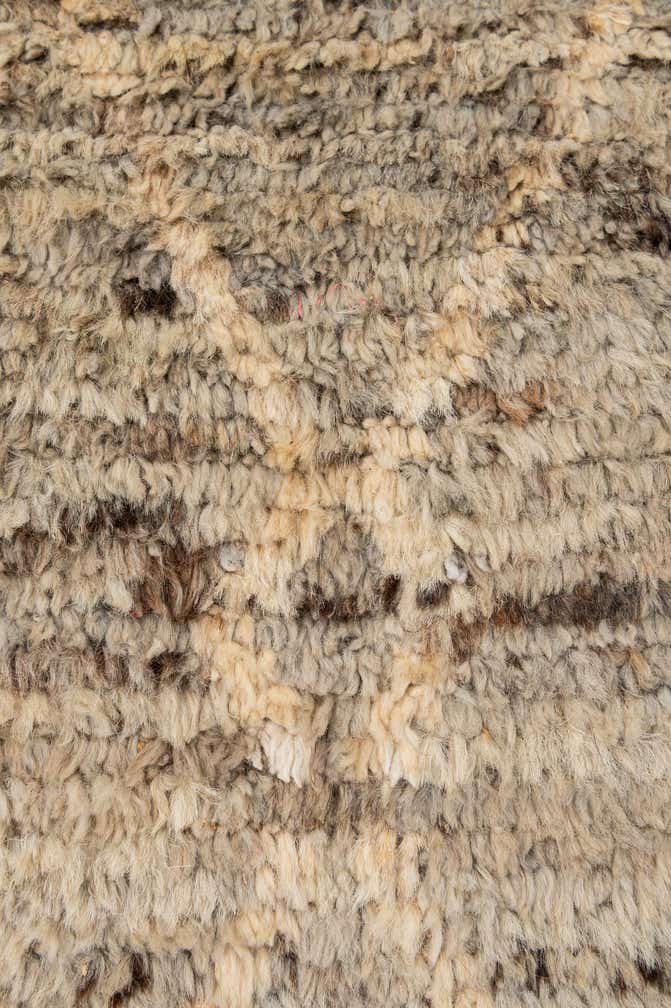 7' x 9' 6 Hand Knotted Moroccan Wool Rug