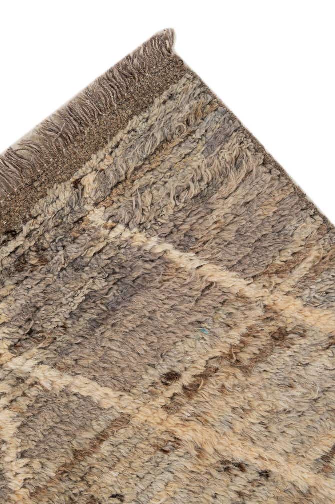 7' x 9' 6 Hand Knotted Moroccan Wool Rug