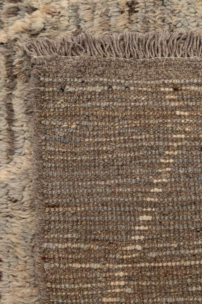 7' x 9' 6 Hand Knotted Moroccan Wool Rug