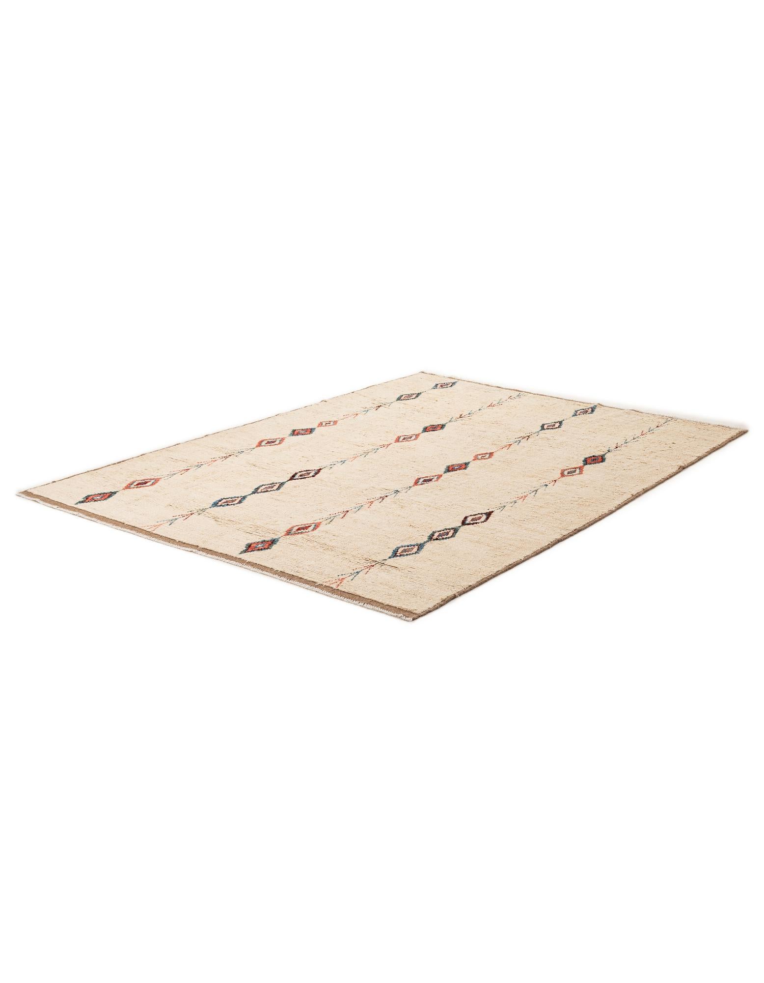 6' 9 x 9' 6 Hand Knotted Moroccan Wool Rug
