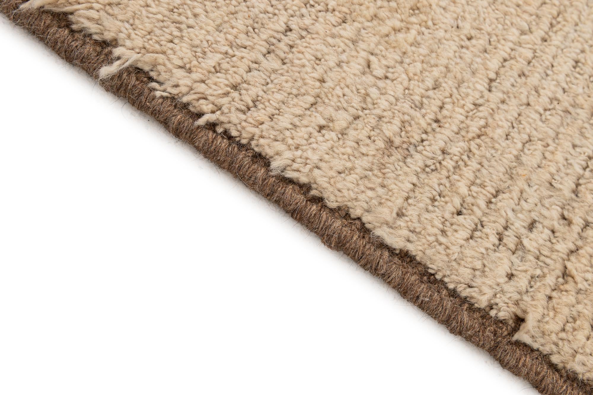 6' 9 x 9' 6 Hand Knotted Moroccan Wool Rug