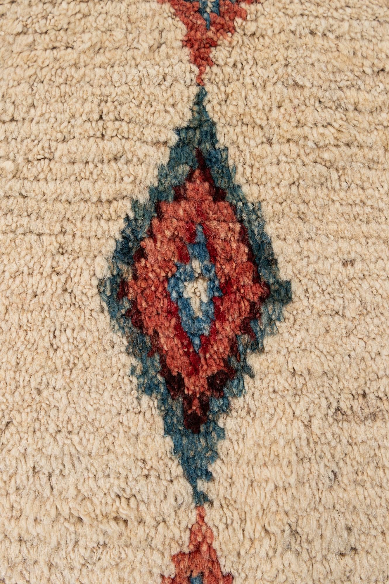 6' 9 x 9' 6 Hand Knotted Moroccan Wool Rug