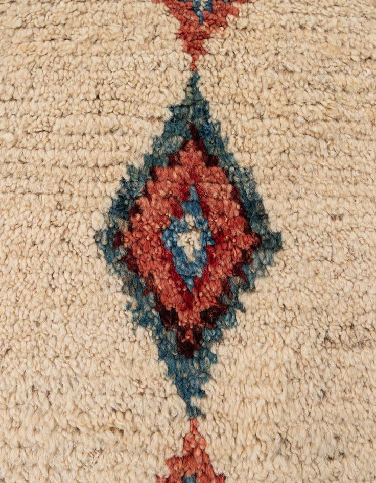 Detail image of 6' 9 x 9' 6  Hand Knotted Moroccan Wool Rug
