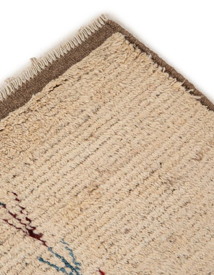 Detail image of 6' 9 x 9' 6  Hand Knotted Moroccan Wool Rug