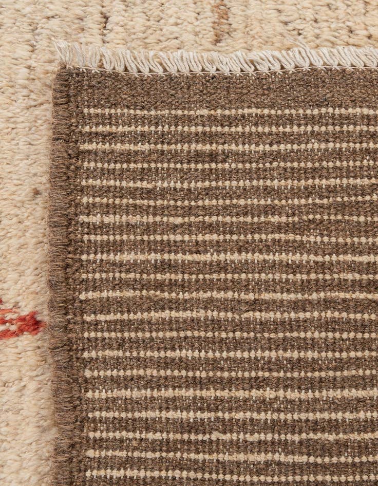Detail image of 6' 9 x 9' 6  Hand Knotted Moroccan Wool Rug