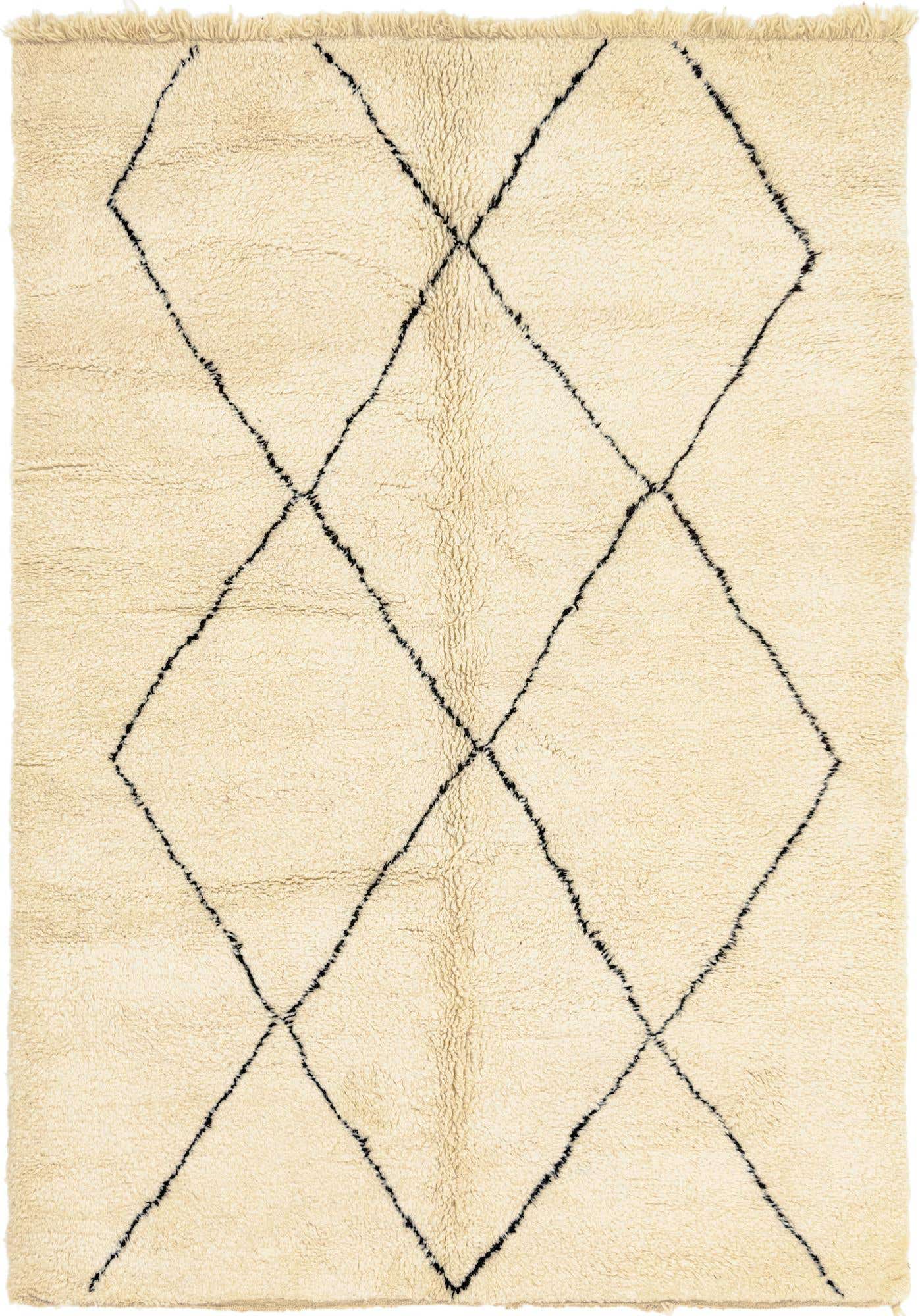 7' 2 x 10' Hand Knotted Moroccan Wool Rug