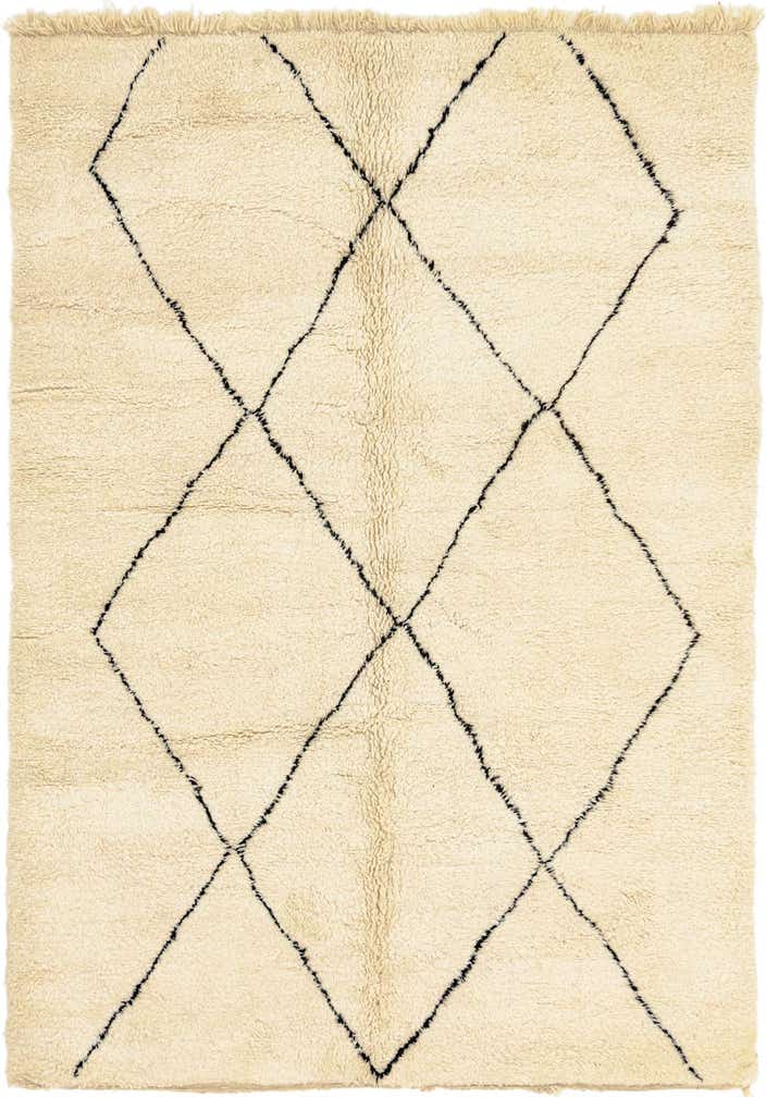 7' 2 x 10' Hand Knotted Moroccan Wool Rug