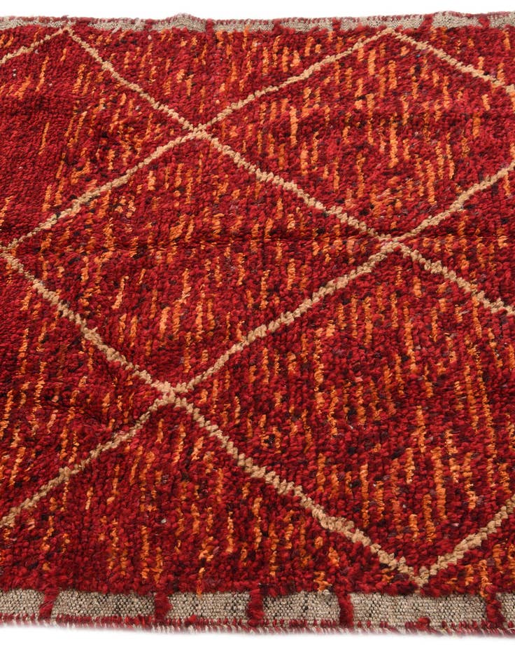 Detail image of 4' 3 x 6' 8  Hand Knotted Moroccan Wool Rug