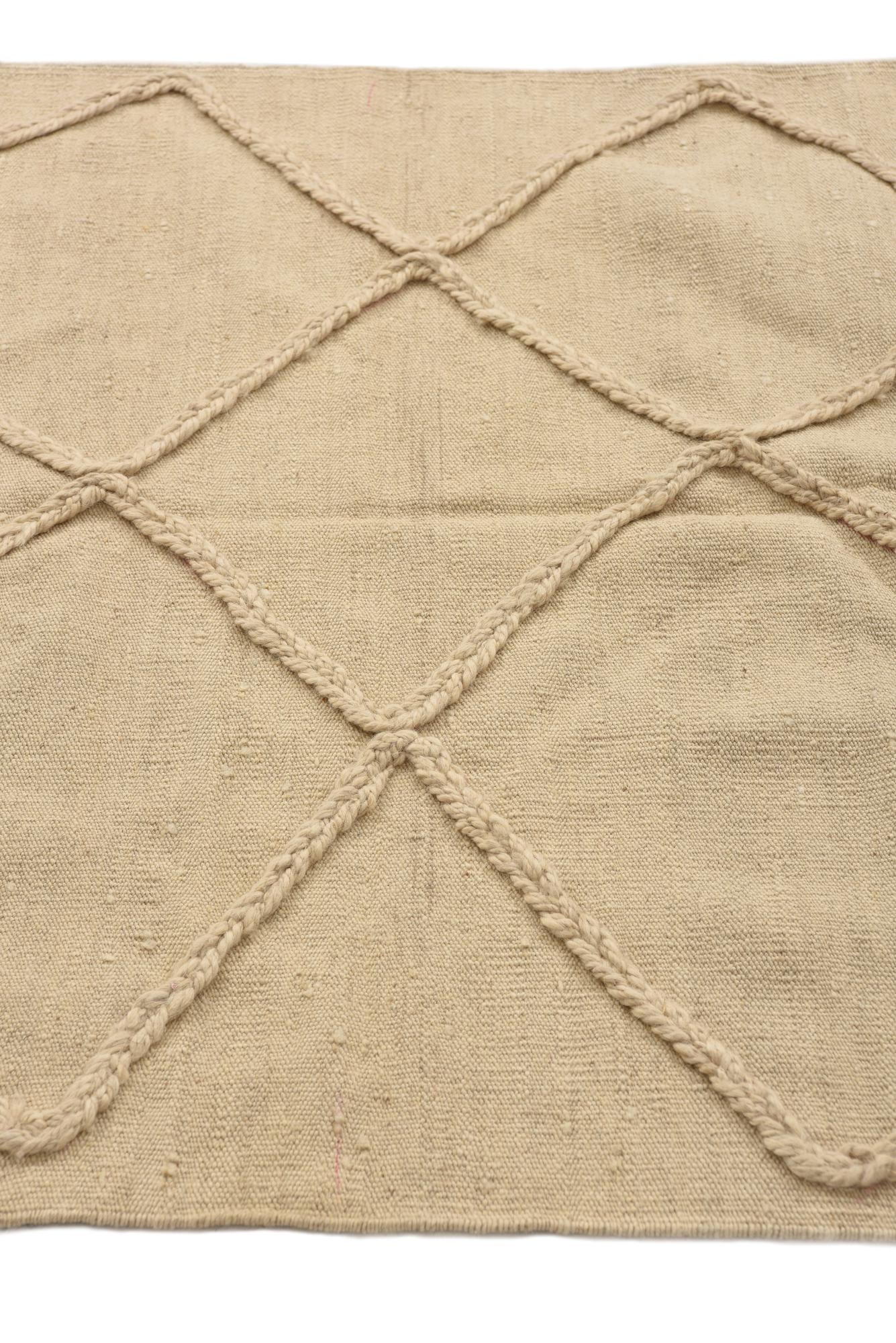 3' 6 x 5' 2 Hand Knotted Moroccan Wool Rug