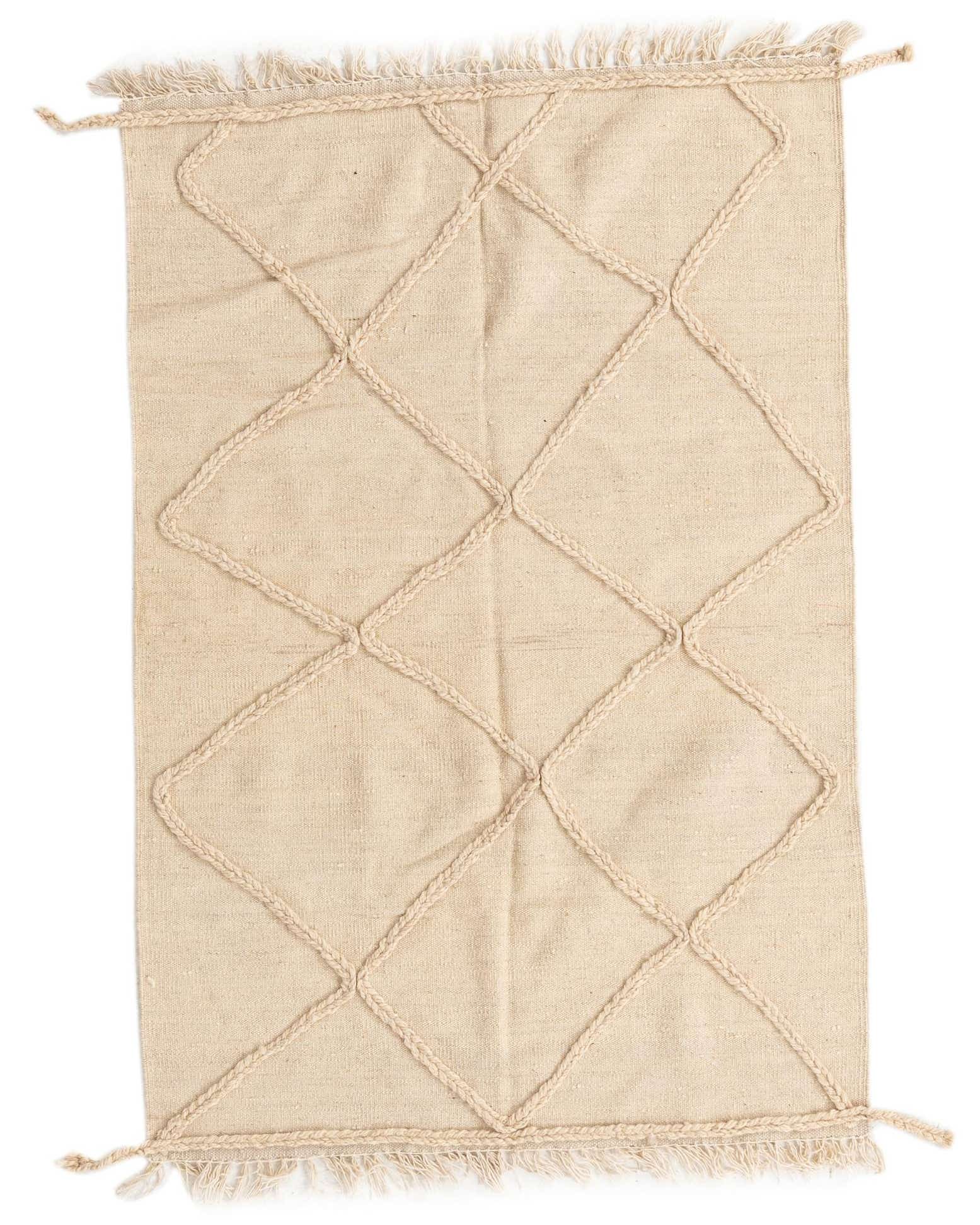 3' 6 x 5' 2 Hand Knotted Moroccan Wool Rug