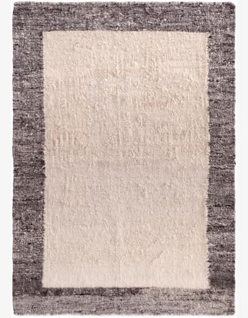 4' 2 x 5' 9 Hand Knotted Moroccan Wool Rug