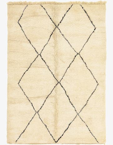 7' 2 x 10' Hand Knotted Moroccan Wool Rug